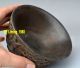 Bamboo Carving Wood Chinese Old Figure Scholar Statue Bowl Antique Pine Tree Bowls photo 7