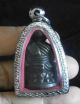 Statue Thai Amulet Lp Tuad Pra Thuad With Code And Signature With Frame 031 Amulets photo 2