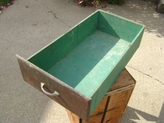 Useful Older Long Wooden Kitchen Drawer photo