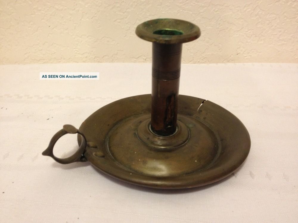 Antique Tin Candle Holder Primitive,  Vintage Primitives photo