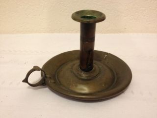 Antique Tin Candle Holder Primitive,  Vintage photo