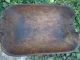 Antique Old Very Large Hand Carved Wood Bowl Trencher Rare Unique 19th Century Primitives photo 9