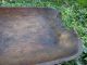 Antique Old Very Large Hand Carved Wood Bowl Trencher Rare Unique 19th Century Primitives photo 10