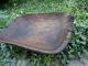 Antique Old Very Large Hand Carved Wood Bowl Trencher Rare Unique 19th Century Primitives photo 1