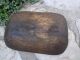 Antique Old Very Large Hand Carved Wood Bowl Trencher Rare Unique 19th Century Primitives photo 3