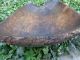 Antique Old Very Large Hand Carved Wood Bowl Trencher Rare Unique 19th Century Primitives photo 7
