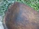 Antique Old Very Large Hand Carved Wood Bowl Trencher Rare Unique 19th Century Primitives photo 8