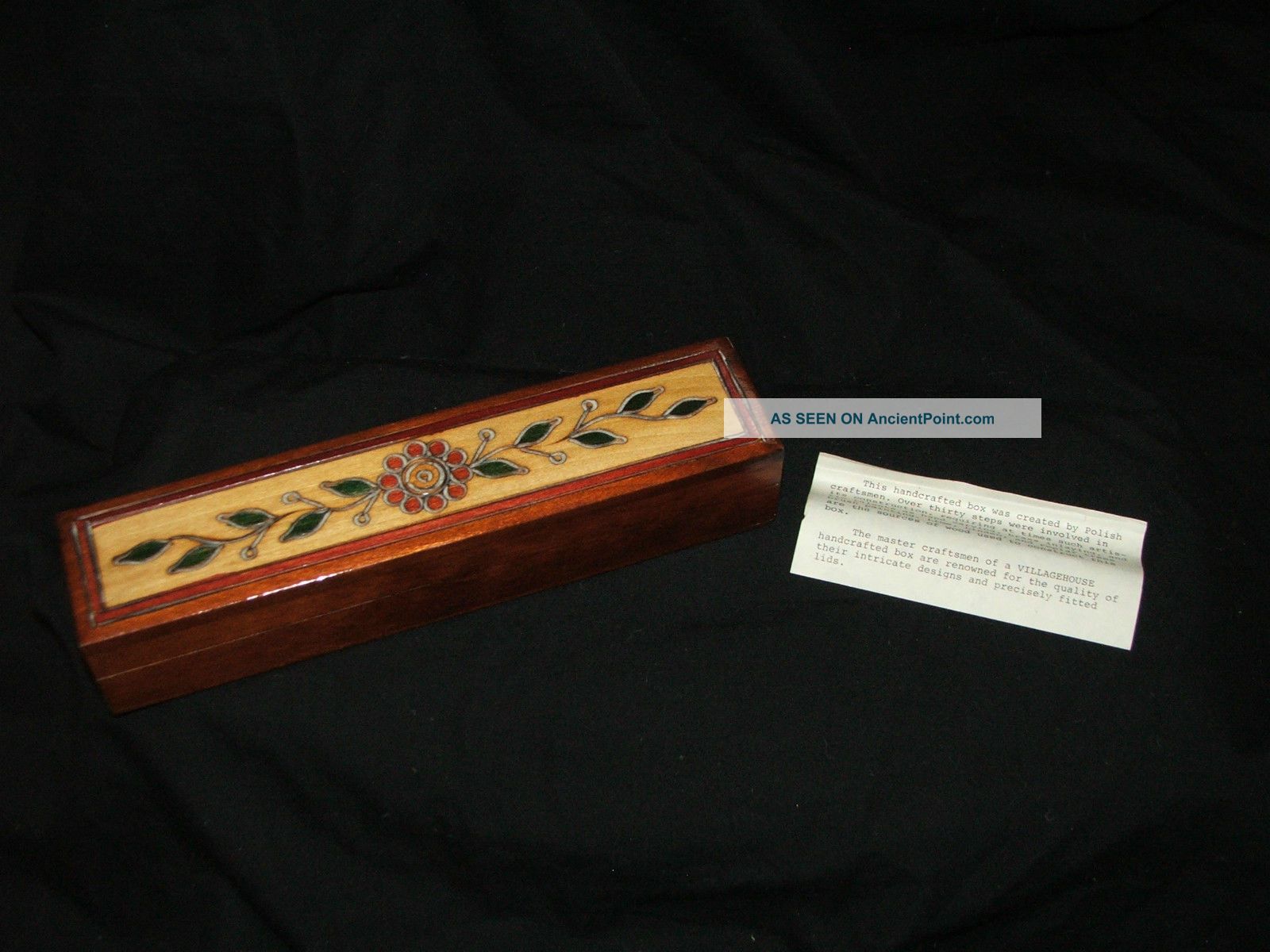 Wooden Handcrafted Box By Master Craftsmen Of Villagehouse Boxes photo
