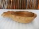 Vintage Hand Crafted Monkey Pod Wood Pineapple Carved Bowl Natural Tone Signed Bowls photo 4