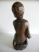 Vintage Esex Museum Made In Spain Hand Carved Wooden Figurine Boy With Bird Rare Carved Figures photo 9