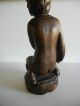 Vintage Esex Museum Made In Spain Hand Carved Wooden Figurine Boy With Bird Rare Carved Figures photo 10