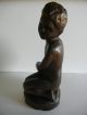 Vintage Esex Museum Made In Spain Hand Carved Wooden Figurine Boy With Bird Rare Carved Figures photo 8