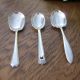 Vintage Sugar Condiment Silverplate Spoons Collection Of 3 Flatware & Silverware photo 1
