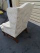 50203 Queen Anne Upholstered Fireside Wing Chair Post-1950 photo 9