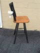 42745 Pair Quality Wood Barstool S Stool Chair S Post-1950 photo 5