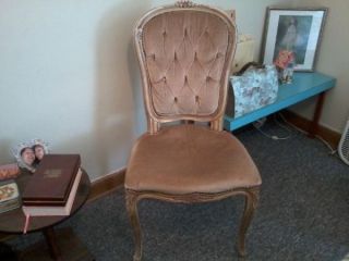 Blonde Wood Victorian Accent Chair - Made In Italy - Local P/u Or Del To Milwaukee photo