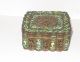 Rare 19th Century Chinese Bronze Cloisonne Repousse Open Enamel Mirror Box Boxes photo 4