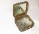 Rare 19th Century Chinese Bronze Cloisonne Repousse Open Enamel Mirror Box Boxes photo 5