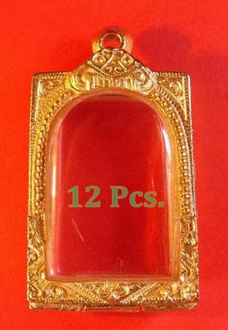 Brass Frame,  For Phrasomdej,  And Other,  Standard Size,  Thai Pretty Manydesigns,  12pcs photo