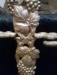 Antique Art Deco Cast Iron Umbrella Stand Grapevine Seashell Victoria Brass Gilt Other photo 4