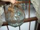 Antique Clear Glass Japanese Glass Blown Fishing Float Ball With Net Fishing Nets & Floats photo 1