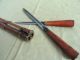 Chinese Ancient Double Swords Tibetan Knife Bamboo Kids Playing Sharp Antique Other photo 3