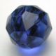 Antique Antiquinarian Glass Ball Button Faceted Blue Color Buttons photo 1