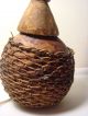 African Tribal Gourd Hand Carved Early Luba Tribe Wood Medicine Man Congo Rare Other photo 3