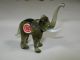 Fantastic Bimini Hand Blown Art Glass Smoky Topaz Opal Elephant Label Figurines photo 1