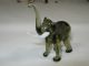 Fantastic Bimini Hand Blown Art Glass Smoky Topaz Opal Elephant Label Figurines photo 2