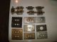 Of 7 Antique Push Button Electric Light Switches & 8 Brass Plates Switch Plates & Outlet Covers photo 10