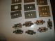 Of 7 Antique Push Button Electric Light Switches & 8 Brass Plates Switch Plates & Outlet Covers photo 2