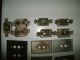 Of 7 Antique Push Button Electric Light Switches & 8 Brass Plates Switch Plates & Outlet Covers photo 8