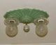 () Jadeite Hobnail Ceiling Lamp Light Glass Shade Fixture Hall 1 0f 2 Chandeliers, Fixtures, Sconces photo 2