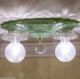 () Jadeite Hobnail Ceiling Lamp Light Glass Shade Fixture Hall 1 0f 2 Chandeliers, Fixtures, Sconces photo 3