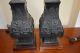 Pair Mid Century Modern Paul Hanson Archaic Egyptian / Chinese Lamps C.  1950 ' S Mid-Century Modernism photo 1