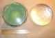 Antique Art Nouveau Silver - Plate & Green Art Glass Dresser Jar,  Brevete Sgdg Metalware photo 4