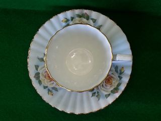 Regency English Bone China Cup And Saucer Yellow Roses photo