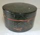 Vintage Rare Wooden Hand Crafted Barma Green Lacquer Painted Box Boxes photo 5