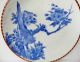 Antique Japanese Kutani Igezara Blue White Porcelain Bird&blossom Tree Plate Plates photo 1