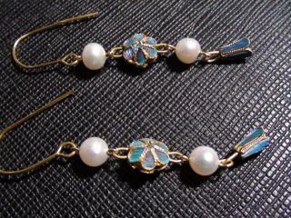 Chinese Kingfisher Earring 131102 photo