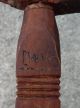 Antique Old Nautical Whaling Ship Carved Wooden Scrimshaw Cane Carving Whale Scrimshaws photo 2