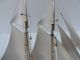 Very Large Vintage Signed 2 Masted Japanese Takehiko Sterling Silver Yacht Ship Other photo 5