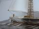 Very Large Vintage Signed 2 Masted Japanese Takehiko Sterling Silver Yacht Ship Other photo 6