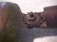 Antique Primitive Copper Pan With Pour Spout/wood Handle - All Hand Made - 