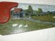 Antique 19th C.  Hand Painted Rustic Americana Folk Art Carpenters Hand Saw,  Rare Primitives photo 3