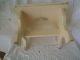Early Child ' S Primitive Wood Foot Stool Bench Primitives photo 2