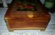 Vintage Wooden Ornate Hand Carved Cedar Dresser Top/ Cigar Box Dovetail,  Jewelry Boxes photo 4