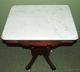 C1024: Antique Rare Mfg Name Eastlake Parlor Table W Marble Top Cond. 1800-1899 photo 1