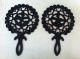 J Z H 1952 Set Of Matching Amish Iron Trivets - Amish Girl And Boy Trivets photo 4